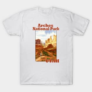 Park Avenue and Courthouse Towers, Arches National Park T-Shirt